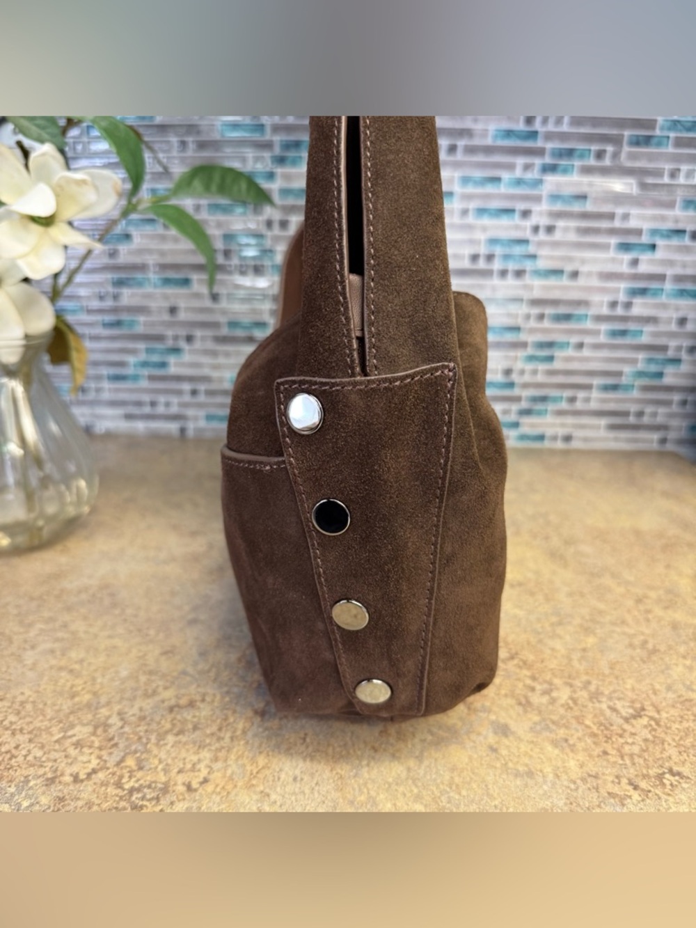 NWT Hammitt Tom Medium Belted Suede purse - Picture 5 of 7